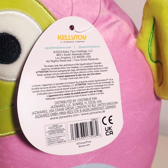 NWT DISNEY SQUISHMALLOW PIXAR TOY STORY ALIEN MARTIAN EASTER BUNNY 10 INCH PLUSH - Picture 4 of 8